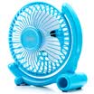 Deli 3681 USB Mini Mute Desktop Fan Fan Fan Student Dormitory Fan Blue