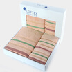 Matteex export US cotton towel plain non-twist three-color square towel towel towel three-piece gift box light pink