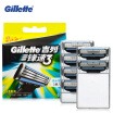 Genuine Gillette Mach 3 Shaving Razor Blades For Men 6 Bits Manual Three Layer Shaver Cuchillas De Afeitar Mach 3