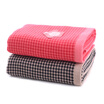 Jingdong Supermarket Yaguang towel home textiles cotton yarn-dyed gauze cloth two clothing network red brown 105g article 34 74cm