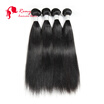 CZ Hair Peruvian Virgin Hair Straight 4 Bundles 7A Human Hair Extensions Peruvian Straight Virgin Hair Bundles