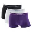 3 packs Men&39s underwear Comfort cotton Sharp pants shorts White Black Deep purple XXXL 185