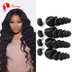 CZ Hair Human Hair Brazilian Loose Wave Virgin Hair 4 Bundles 7A Raw Unprocessed Brazilian Virgin Hair Loose