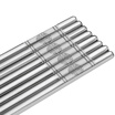 Double gun Suncha chopsticks 304 stainless steel chopsticks do not mold chopsticks suit non-slip Japanese-style hotel home chopsticks 10 pairs of auspicious Ruyi DK3053