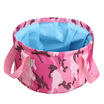 Pancini folding basin travel portable washbasin outdoor camping bucket travel goods foot bath wash basin camouflage red