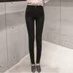 sustory Women&39s Wear 2017 Spring Black Leggings Wearing Thin Slim Stretch High Waist Pants Casual Pants SU002 Black XL