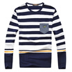 CARTELO long-sleeved T-shirt men&39s fashion comfortable casual men&39s round neck t-shirt POLO shirt 16001KE0901 white 2XL