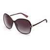Jingdong Supermarket Ms San&39s sunglasses trendy large round box simple polarized glasses driving sunglasses female 8509 amber