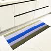 LIDIMEI kitchen mat mat waterproofing easy to clean light yellow blue PVC foam 50 120cm