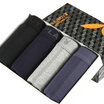 Playboy men&39s underwear men&39s cotton pure color flat underwear 4 loaded black sapphire blue gray blue gray XXXL