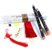 Acacia LOVEBIRD Beginner Flute Scarlet Flute Bamboo Flute Double Insert Two Flute Primary Performance Level F Adjusting Flute Bamboo Flute Folk Playing Instrument XS1025 Black