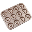 JCNo champagne gold non-stick coating medium donut mold 12 even hollow mold cake baking tools large molds must be good size