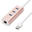 Shanze SAMZHE JXQ-P17 USB Splitter All-Aluminum MAC Hi-Speed ​​USB30 Desktop 7-port HUB Hub Expansion Desktop Notebook Power With Rose Gold