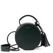 INMAN mini bag tassel bag fashion retro style round dress with sex lady handbag shoulder Messenger bag leather bag 853170044 forest green