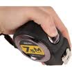 Deli 79552 all-coated 75m self-locking steel tape ruler accurate measurement of black