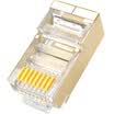 Shanze SAMZHE JC-P5030 engineering professional CAT5e ultra-five dual shielded network crystal head 30 box FTP gold-plated copper shell RJ45 8P8C gold-plated crystal head