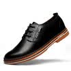 Precentor Men&39s Leather Shoes Business Casual Shoes Men&39s England Band Low Low Board Shoes Men 5588 Black 40 yards