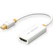 Shanze SAMZHE ZJX-130 Mini DP to HDMI converter Mini Displayport adapter cable MacBook lightning interface to the projector white