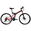 Phenix Bicycle 24 speed dual shock-absorbing 26 inches folding mountain bike dual disc bike variable speed adult men&women