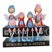 Flowers set between simple crafts Decoration Wooden dolls home decorations Entrance study porters to send his girlfriend HM16A11 couple winter warmth