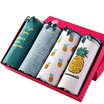 Cat people 4 ladies underwear cotton candy color lace cartoon printing briefs 4 gift box L