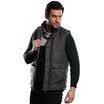 Heng Yuanxiang warm vest men silk cotton vest can wear thick coat jacket gray 175