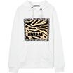 Meters Bonwe 213372 Meters bonwe Men&39s Fashion Print Knit Hooded Pullover Bright White 175 96A