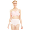 Three gun ladies cotton underwear cotton ribs stretch female briefs pink M