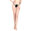 Jingdong Supermarket Langsha stockings sexy open file off-free core silk ultra-thin stockings women pantyhose are dumplings each 1 double