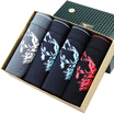 Seven wolves men&39s underwear men&39s cotton in the waist breathable sports triangle underwear four multi-color D3501-4 XXXL