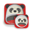 SKIP HOP Cute Zoo Imitation Porcelain Breaking Children Baby Bowl Dishware Set - Panda 6 months or more US Import