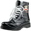 PaulFrank mouth monkey rain boots fashion boots in the tube Martin water shoes PF1005 black 39