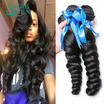 Angie Queen Brazilian Loose Wave Virgin Hair 3 Bundles 7A Wet&Wavy Virgin Brazilian Hair Lose Wave Brazilian Loose Body Curly