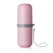 Bancheon Wheat Straw Wash Series Vatican Wheat Straw Mouthwash Cream Capsule Travel Brush Cup Storage Toilet Set Toothpaste Toothbrush Holder Cylinders Gentle Pink
