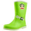 PaulFrank mouth monkey rain boots fashion boots in the tube color water shoes PF1003 green 37 yards