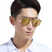 Parim sunglasses male polarized driving mirror yurt sunglasses driving sunglasses 11005 nickel white frame - gray sheets are white ice blue REVO