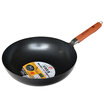 Jingdong supermarket pearl life Japanese wok convex flat bottom anti-stick pan uncoated induction cooker can be a common pot Jingdong self-employed