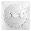 Lead-technology smart home K3 since the power generation wireless three open switch panel home waterproof intelligent button switch socket without wiring three control multi-control
