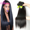 Malaysian Virgin Hair Straight 4 Bundles 7A Unprocessed Virgin Malaysian Straight Hair Human Hair Weave Bundles Malaysian Hair