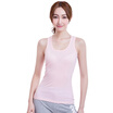 Antarctic Lady Vest Threaded Bowed Breathable Colorful Sling Vest Bottom Shirt Pink L