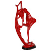 Flower set ballet girl crafts dancing girl home decorations European style simple wind living room restaurant ornaments creative birthday gifts send girlfriend to send herself honey HS16K01R festive red