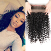 Deep Wave Mongolian 360 Lace Frontal Closure Lace Band Frontal Pre Plucked Frontal Deep Wave 360 Lace Virgin Hair Natural Hairline