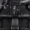 Antarctic Nanjiren full surrounded by wire double detachable car mat BMW 7 series black leather black wire ring special car custom factory straight hair