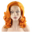 Iwona Synthetic Hair Lace Front Shoulder Wavy Orange Wig