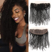 7a Peruvian Lace Frontal Deep Curly Lace Frontal With Baby Hair Virgin Hair Lace Frontal Closure 13x4 Ear To Ear Lace Frontal