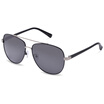 Wood ninety percent MS81047C2 men&women with the same silver painted black frame black lens fashion classic polarized light sunglasses MS81047C2 59mm