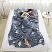 Zero Explore LIVTOR Travel Hotel Hotel Cotton Print Hygiene Sheets Outdoor Portable Dirty Anti-Dirty Cotton Sleeping Bag Lobster Single 120 230cm