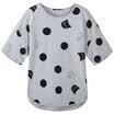 Semir Lady Cute Paddle Round Collar T-Shirt Top Shirt Korean version 19017010204 Flower Black Tone XL
