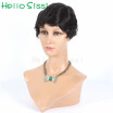 Short Lace Front Human cut Bob Hair Glueless Brazilian Virgin None lace Wigs For Black Women