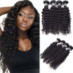 Amazing Star Deep Wave Malaysian Virgin Human Hair 4 Bundles Deep Wave Hair Bundles Full&Thick 4 Bundles Deal Hair Weft